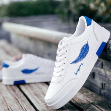 Load image into Gallery viewer, Men's Casual Skateboarding Shoes White Shoes Outdoors Leisure Sneakers Breathable Walking Shoes Flat Shoes Chaussure Homme