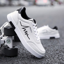 Load image into Gallery viewer, Men's Casual Skateboarding Shoes White Shoes Outdoors Leisure Sneakers Breathable Walking Shoes Flat Shoes Chaussure Homme