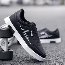 Load image into Gallery viewer, Men's Casual Skateboarding Shoes White Shoes Outdoors Leisure Sneakers Breathable Walking Shoes Flat Shoes Chaussure Homme