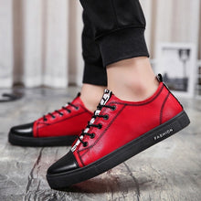 Load image into Gallery viewer, Men's Casual Skateboarding Shoes White Shoes Outdoors Leisure Sneakers Breathable Walking Shoes Flat Shoes Chaussure Homme