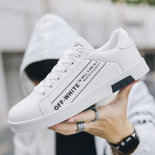 Load image into Gallery viewer, Men's Casual Skateboarding Shoes White Shoes Outdoors Leisure Sneakers Breathable Walking Shoes Flat Shoes Chaussure Homme