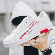 Load image into Gallery viewer, Men's Casual Skateboarding Shoes White Shoes Outdoors Leisure Sneakers Breathable Walking Shoes Flat Shoes Chaussure Homme