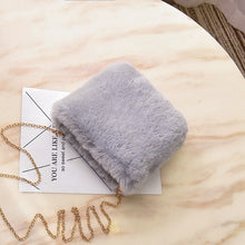 Load image into Gallery viewer, Faux Fur Crossbody Bags for Women Autumn Winter Plush Purses and Handbags Female Phone Shoulder Bag Girls Wallet