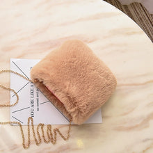 Load image into Gallery viewer, Faux Fur Crossbody Bags for Women Autumn Winter Plush Purses and Handbags Female Phone Shoulder Bag Girls Wallet