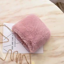 Load image into Gallery viewer, Faux Fur Crossbody Bags for Women Autumn Winter Plush Purses and Handbags Female Phone Shoulder Bag Girls Wallet
