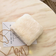 Load image into Gallery viewer, Faux Fur Crossbody Bags for Women Autumn Winter Plush Purses and Handbags Female Phone Shoulder Bag Girls Wallet