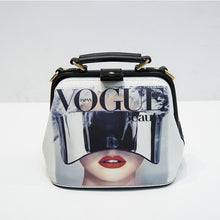Load image into Gallery viewer, Women Handbag Leather Bag Women's Bags Doctor Small Shoulder Crossbody Bags Cartoon Pattern Rivets Girls Fashion Women Bag