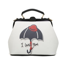 Load image into Gallery viewer, Women Handbag Leather Bag Women's Bags Doctor Small Shoulder Crossbody Bags Cartoon Pattern Rivets Girls Fashion Women Bag