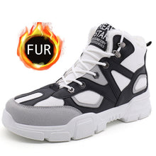 Load image into Gallery viewer, UPUPER Fashion Men Military Boots Outdoor Warm Snow Boots Anti-skid Winter Sneakers Men Shoes Safety Shoes Zapatos De Hombre
