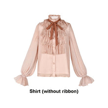 Load image into Gallery viewer, YOSIMI 2019 Autumn Winter Sweater Skirt Set Full Sleeve Blouse Top and Woolen Plaid Skirt and Top Set Women Two Piece Outfits