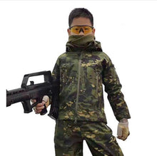 Load image into Gallery viewer, Winter Kids Outdoor Camping Hiking Trekking Skiing Jacket Children  Waterproof Fleece Warm Coat Soft Shell Tactical Windbreaker