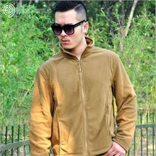 Load image into Gallery viewer, 2018 New Military Tactical Outdoor Soft Shell Fleece Jacket Men Army Thermal Hiking Sport Windproof Motorcycle Jackets