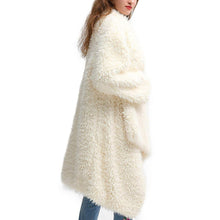 Load image into Gallery viewer, Women Fuzzy Fleece Jackets Open Front Cardigan Outdoor Fashion Coats Soft Comfortable Outwears Winter Warm Oversize Outwear