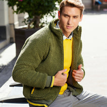 Load image into Gallery viewer, 2019 Men Fleece Jackets Patchwork Jackets Men Autumn Winter Motorcycle Jackets Male Jackets Thermal Coats Fleece Sportswear XXL
