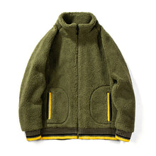 Load image into Gallery viewer, 2019 Men Fleece Jackets Patchwork Jackets Men Autumn Winter Motorcycle Jackets Male Jackets Thermal Coats Fleece Sportswear XXL