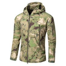 Load image into Gallery viewer, Dropshipping Outdoor Tactical Military Softshell Fleece Jacket Men's Waterproof Hunting and Hiking Jacket Warm Hooded Army Coat