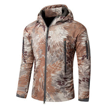 Load image into Gallery viewer, Dropshipping Outdoor Tactical Military Softshell Fleece Jacket Men's Waterproof Hunting and Hiking Jacket Warm Hooded Army Coat