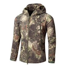 Load image into Gallery viewer, Dropshipping Outdoor Tactical Military Softshell Fleece Jacket Men's Waterproof Hunting and Hiking Jacket Warm Hooded Army Coat