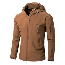 Load image into Gallery viewer, Dropshipping Outdoor Tactical Military Softshell Fleece Jacket Men's Waterproof Hunting and Hiking Jacket Warm Hooded Army Coat