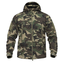 Load image into Gallery viewer, Dropshipping Outdoor Tactical Military Softshell Fleece Jacket Men's Waterproof Hunting and Hiking Jacket Warm Hooded Army Coat