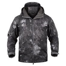Load image into Gallery viewer, Dropshipping Outdoor Tactical Military Softshell Fleece Jacket Men's Waterproof Hunting and Hiking Jacket Warm Hooded Army Coat