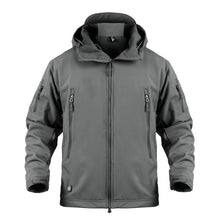 Load image into Gallery viewer, Dropshipping Outdoor Tactical Military Softshell Fleece Jacket Men's Waterproof Hunting and Hiking Jacket Warm Hooded Army Coat