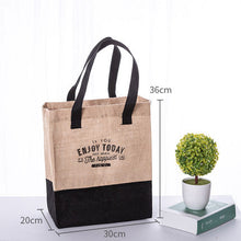 Load image into Gallery viewer, Women Linen Luxury Tote Large Capacity Female Casual Shoulder Bag Lady Daily Handbag Fresh Beach Shopping Bag