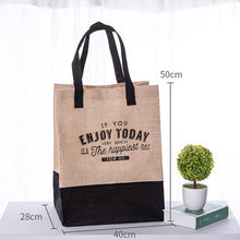 Load image into Gallery viewer, Women Linen Luxury Tote Large Capacity Female Casual Shoulder Bag Lady Daily Handbag Fresh Beach Shopping Bag