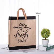 Load image into Gallery viewer, Women Linen Luxury Tote Large Capacity Female Casual Shoulder Bag Lady Daily Handbag Fresh Beach Shopping Bag